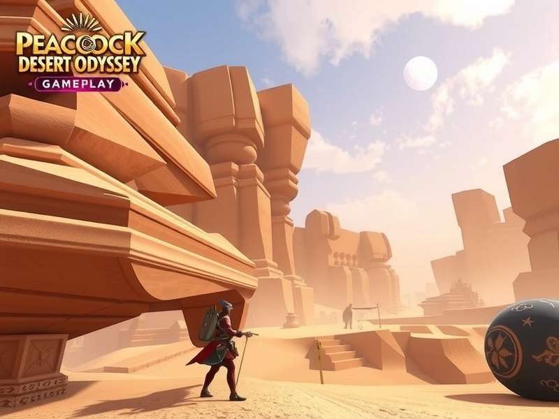 Peacock Desert Odyssey Gameplay Screenshot